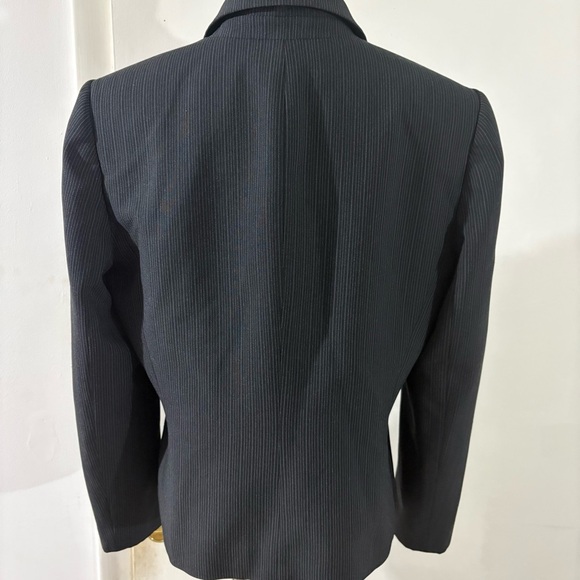 Tahari ASL Stripe Blazer Jacket Black Women's 14 Stretch Office Career - Picture 5 of 16